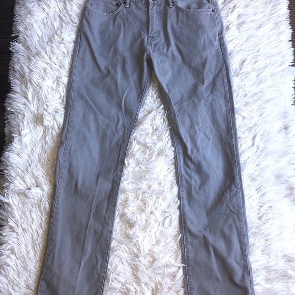 GAP Other - Vintage Gap 1969 Jeans Mens 33x32 Slim Fit Dolphin Grey Ribbed  100% Cotton